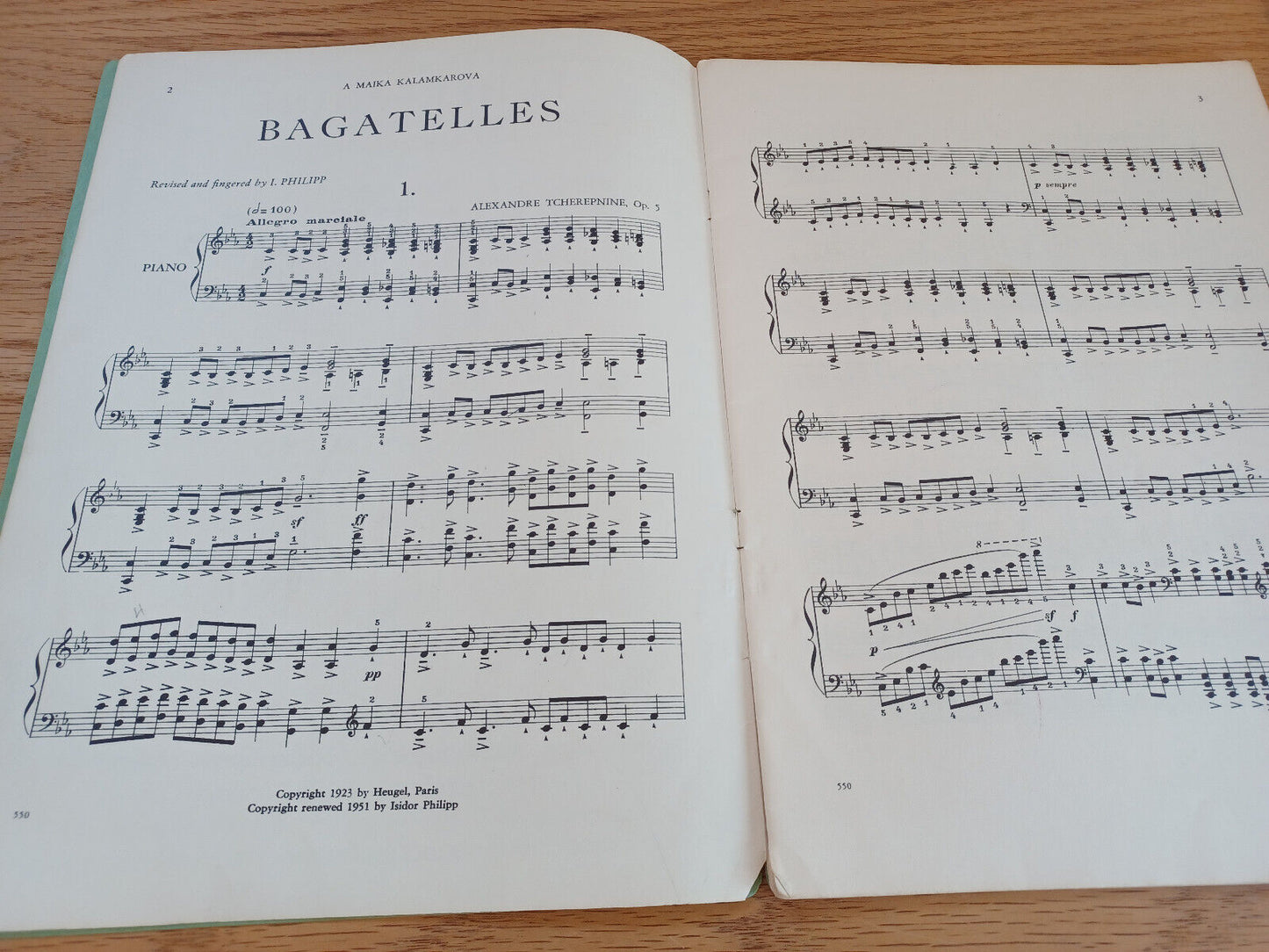 Bagatelles Opus 5 Ten Pieces For The Piano Tcherpnine