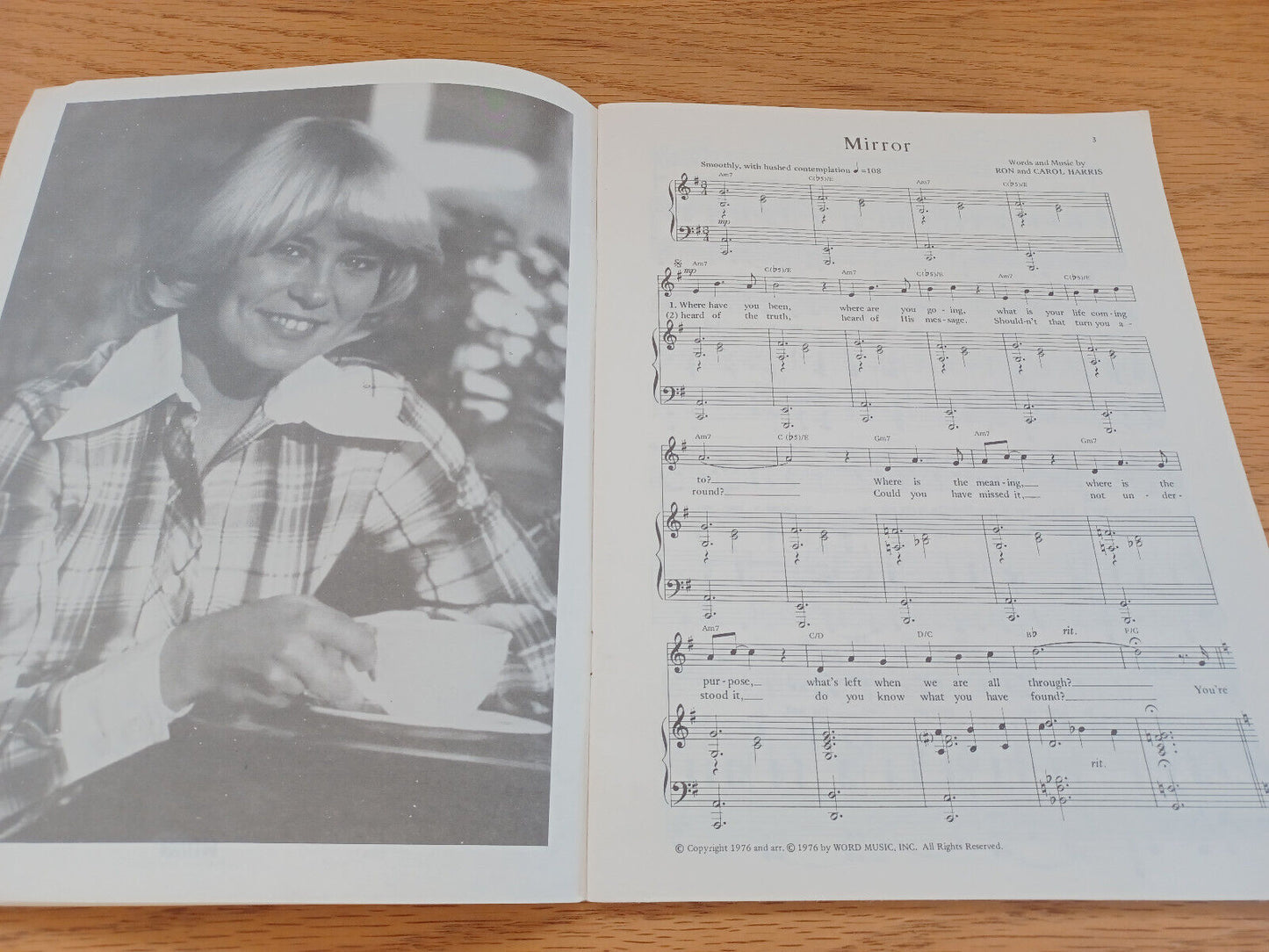 Evie Mirror 1978 Wsb 8735 Sheet Music Word Music