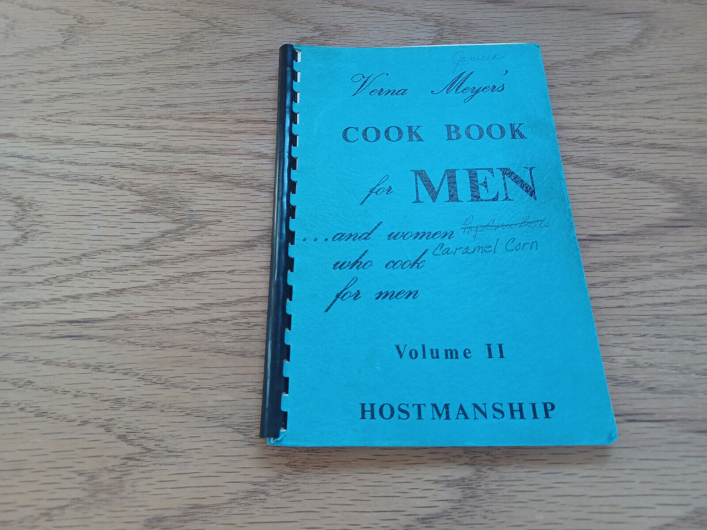 Verna Meyer'S Cook Book For Men Volume Ii Hostmanship