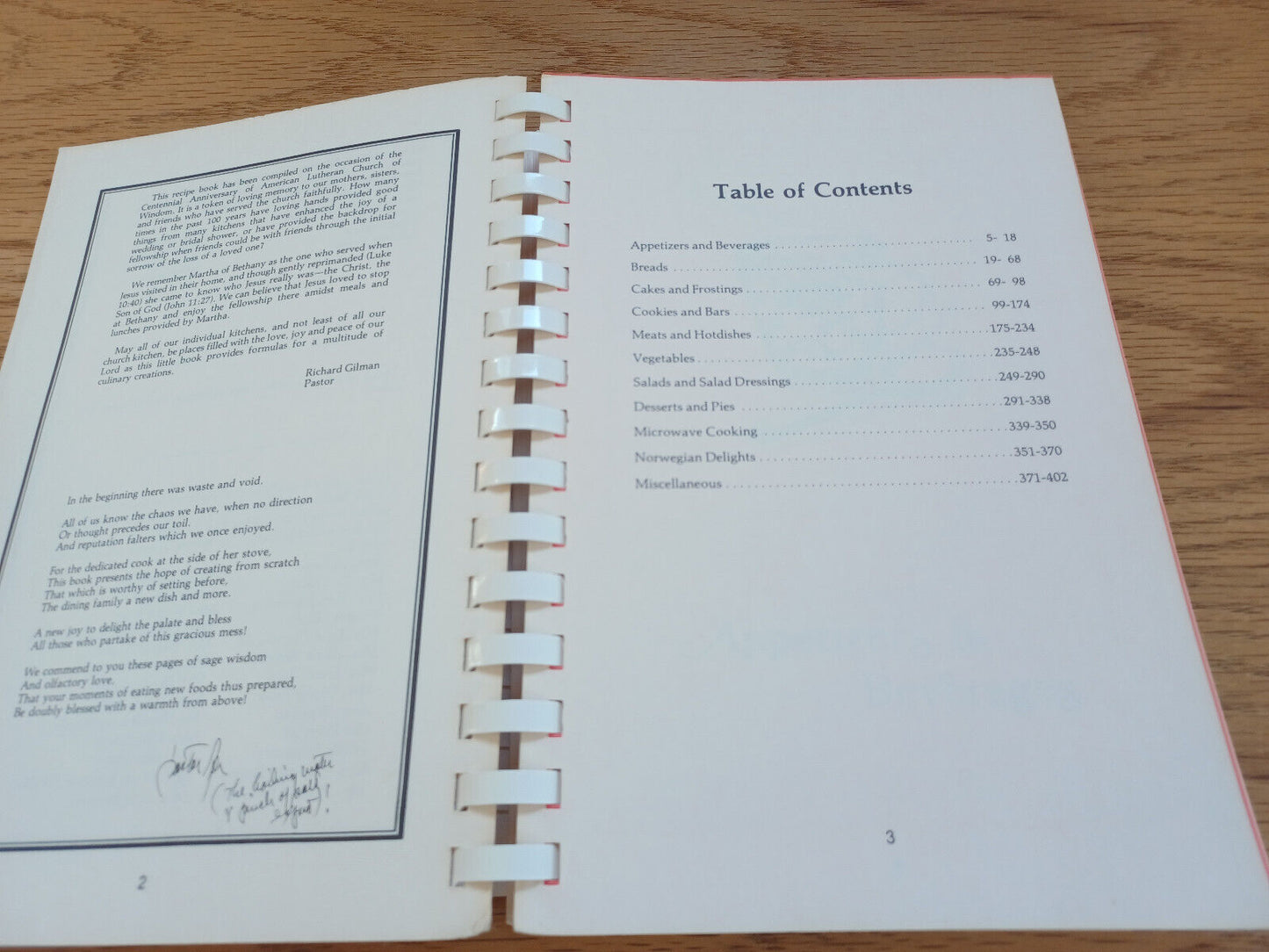 The American Lutheran Church Centennial Cookbook 1882-1982 Windom Mn