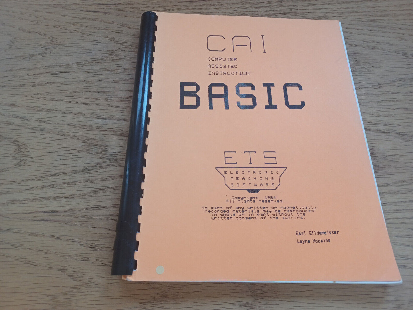 Cai Computer Assisted Instruction Basic Ets Electronics Teaching Software 1984