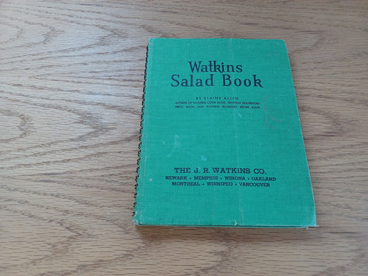 Watkins Salad Book Elaine Allen 1946