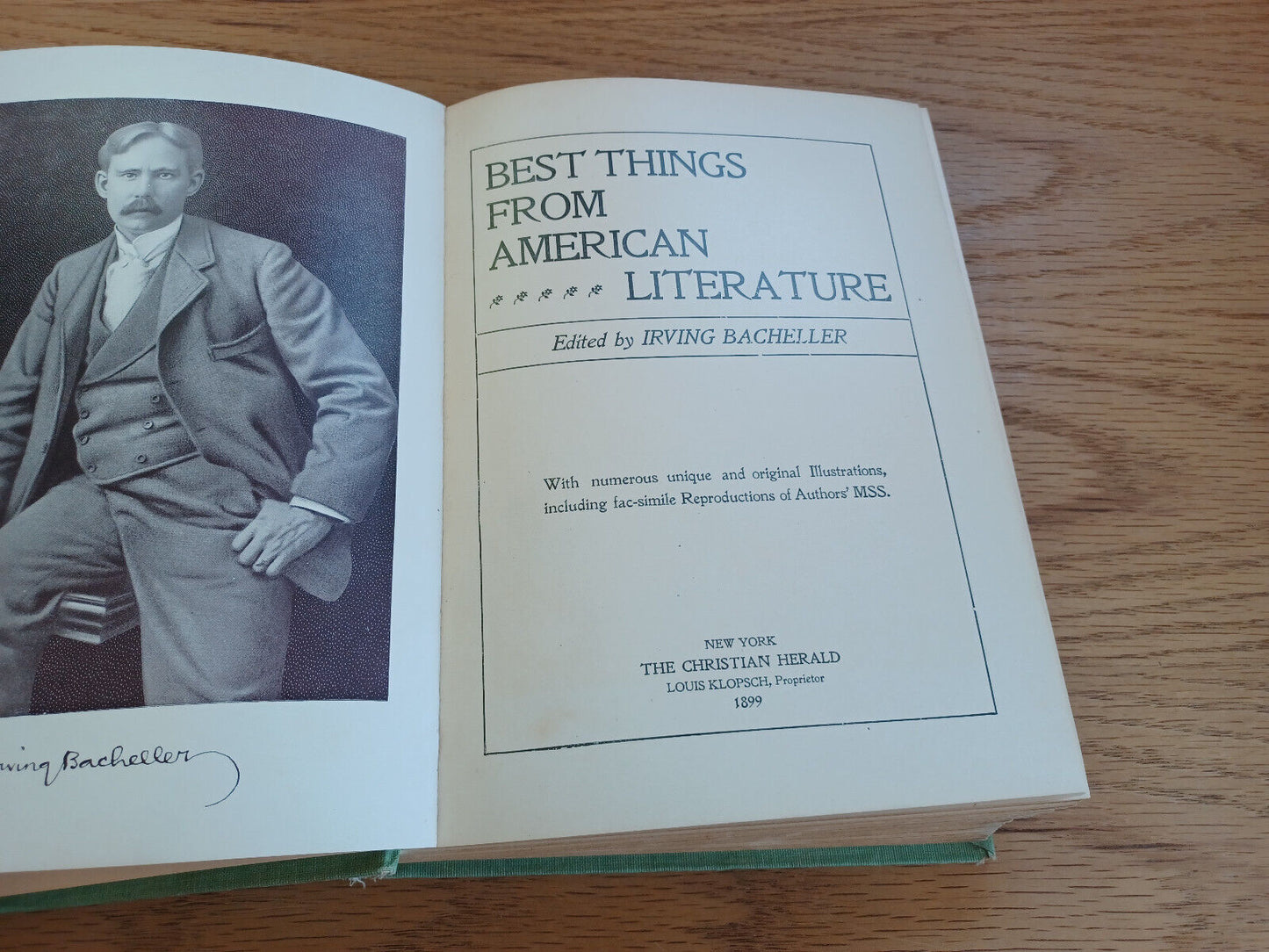 Best Things From American Literature Irving Bacheller 1899