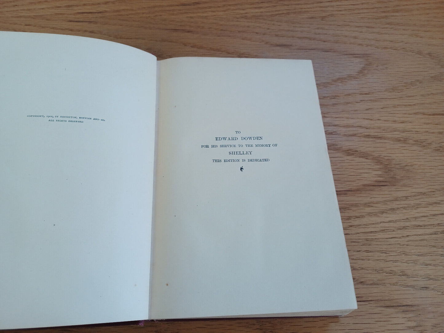 The Complete Poetical Works Of Percy Bysshe Shelley Cambridge Ed 1901