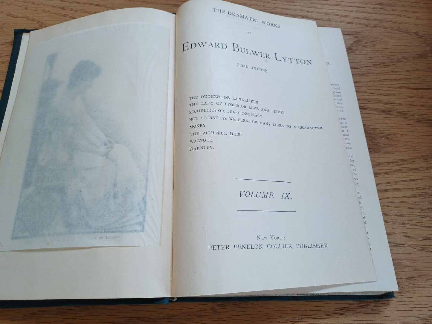 The Dramatic Works Of Edward Bulwer Lytton Volume Ix Duchess De La Valliere