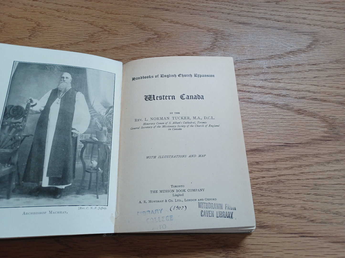 Western Canada Handbooks Of English Church Expansion L Norman Tucker 1907