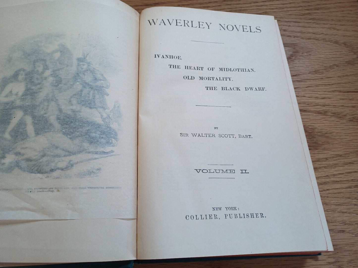 Waverley Novels Sir Walter Scott Vol Ii Ivanhoe Heart Of Midlothian Old Mortalit