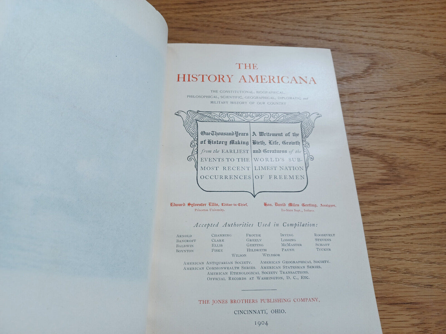 The History Americana Edward Sylvester Ellis Vol Iv Highest Accepted 1904