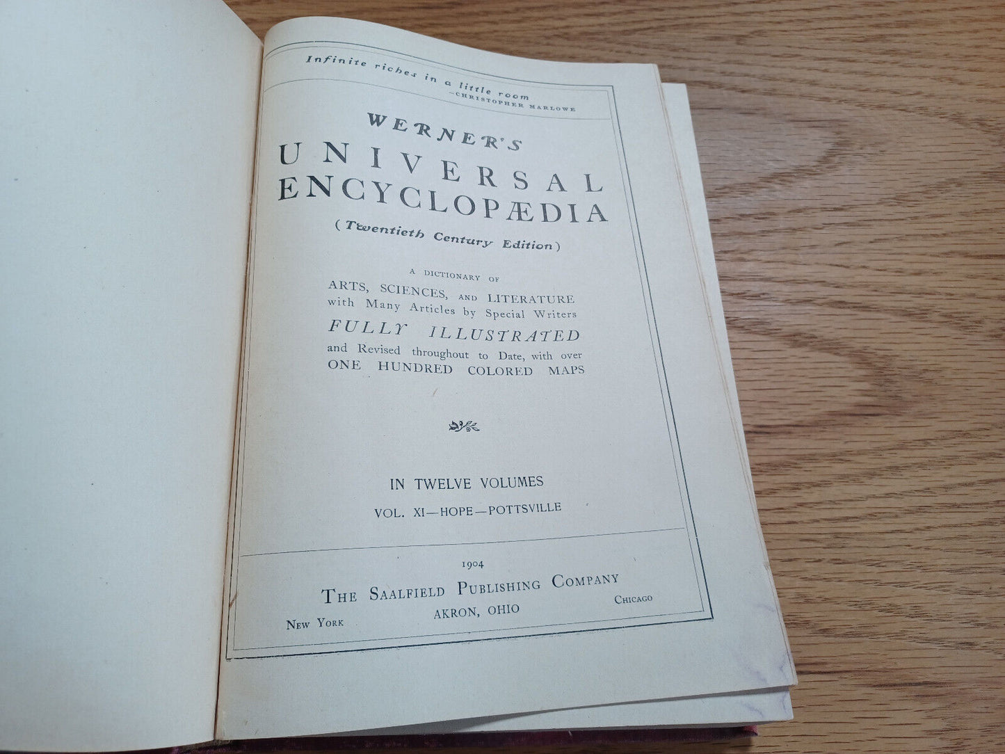 Werner'S Universal Encyclopedia Twentieth Century Edition Vol Xi 1904