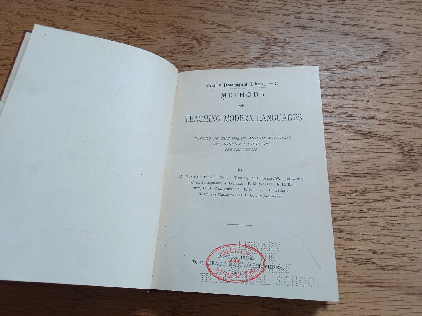 Methods Of Teaching Modern Languages 1893 Vol Xvii Heath Pedagogical Library