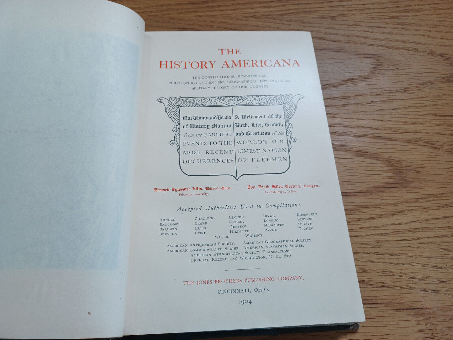 The History Americana Edward Sylvester Ellis Vol Vii Highest Accepted 1904