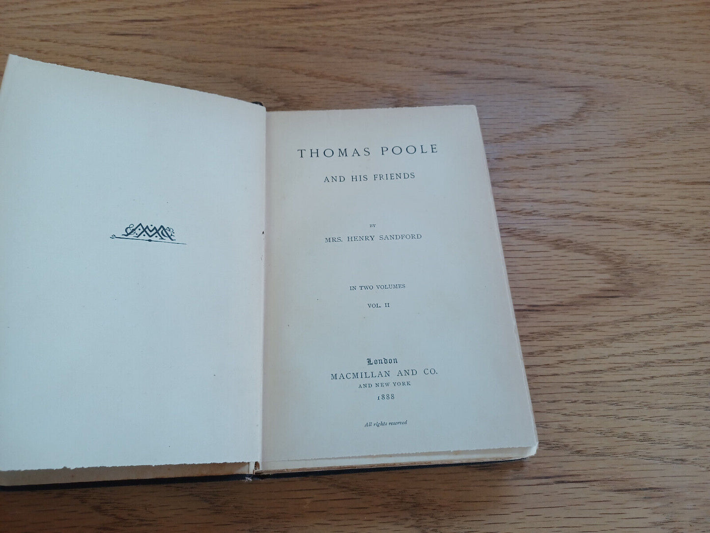 Thomas Poole And His Friends Mrs Henry Sandford Vol Ii 1888