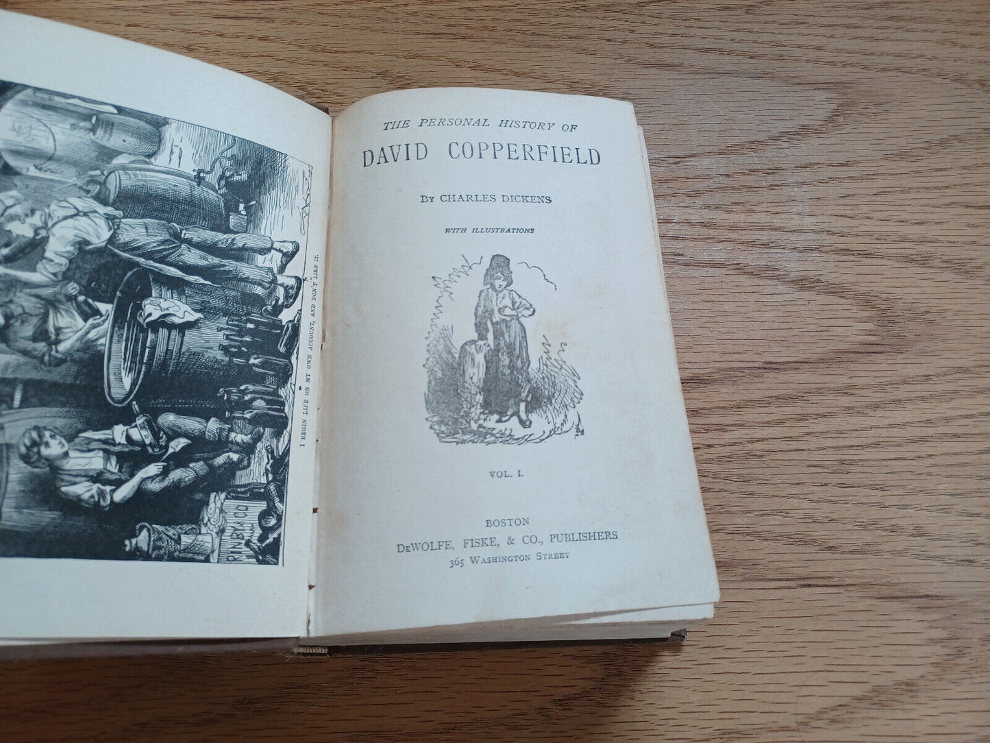 The Personal History Of David Copperfield Charles Dickens W/ Illustrations Vol I