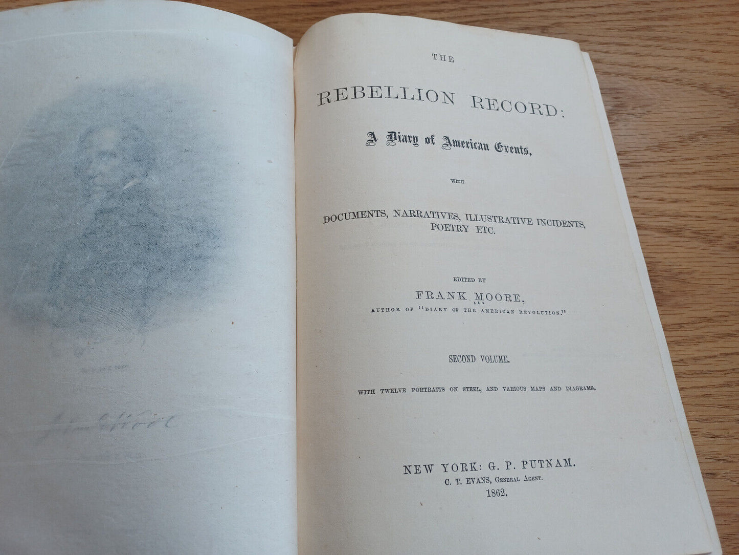 The Rebellion Record A Diary Of American Events Frank Moore Second Volume 1862