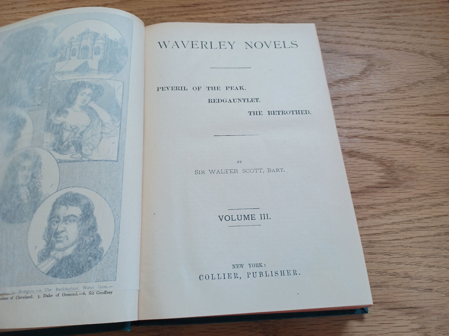 Waverley Novels Sir Walter Scott Vol Iii Peveril Of Peak Redgauntlet Betrothed