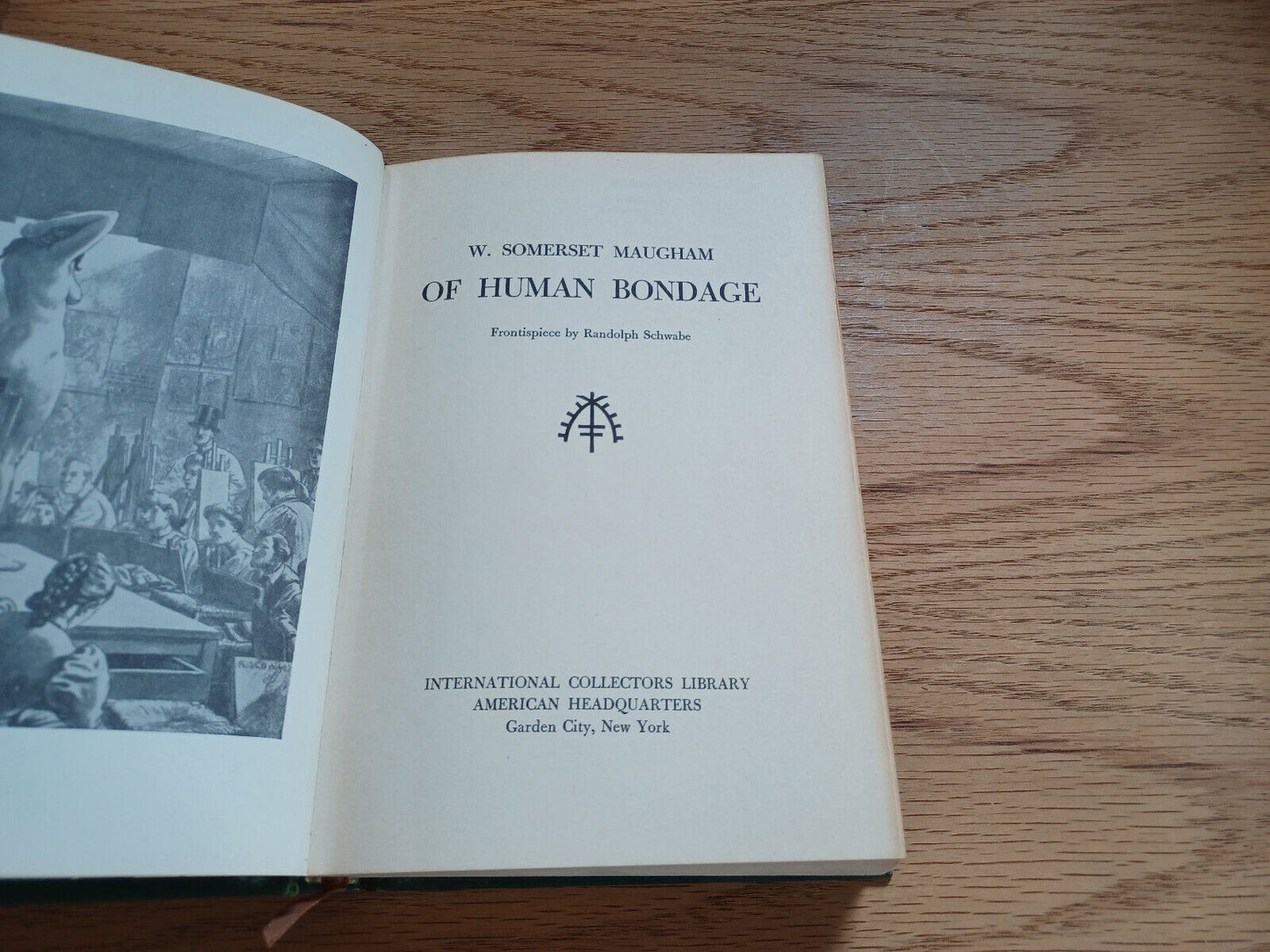 W Somerset Maugham Of Human Bondage 1936 International Collectors Library