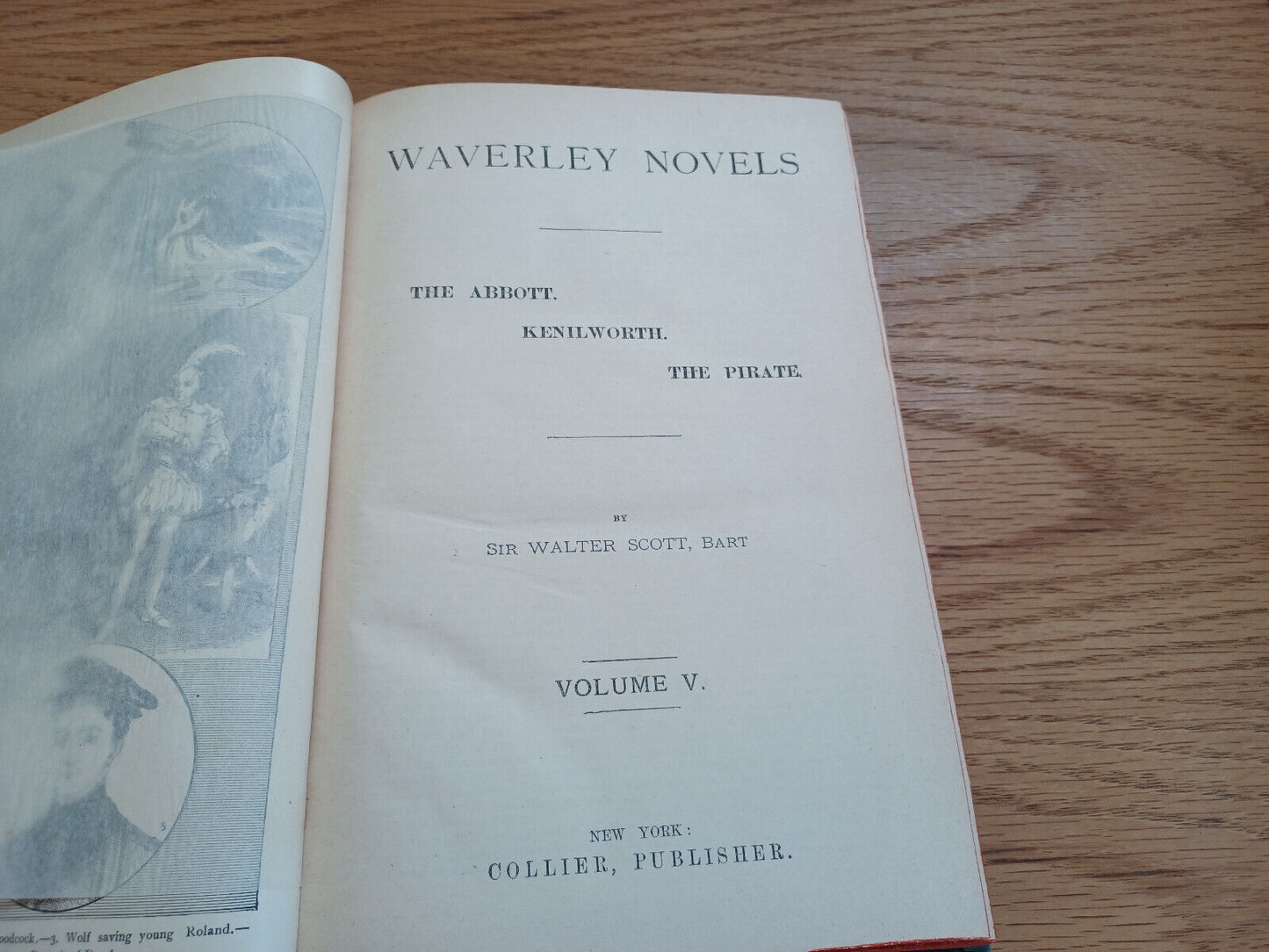 Waverley Novels Sir Walter Scott Volume V Abbott Kenilworth The Pirate