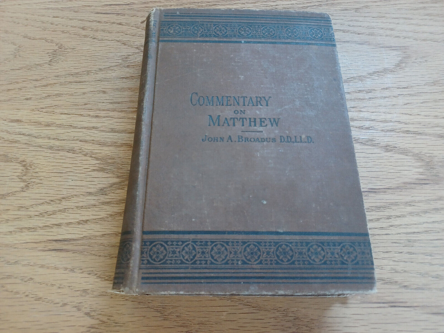 Commentary On The Gospel Of Matthew John A Broadus 1886