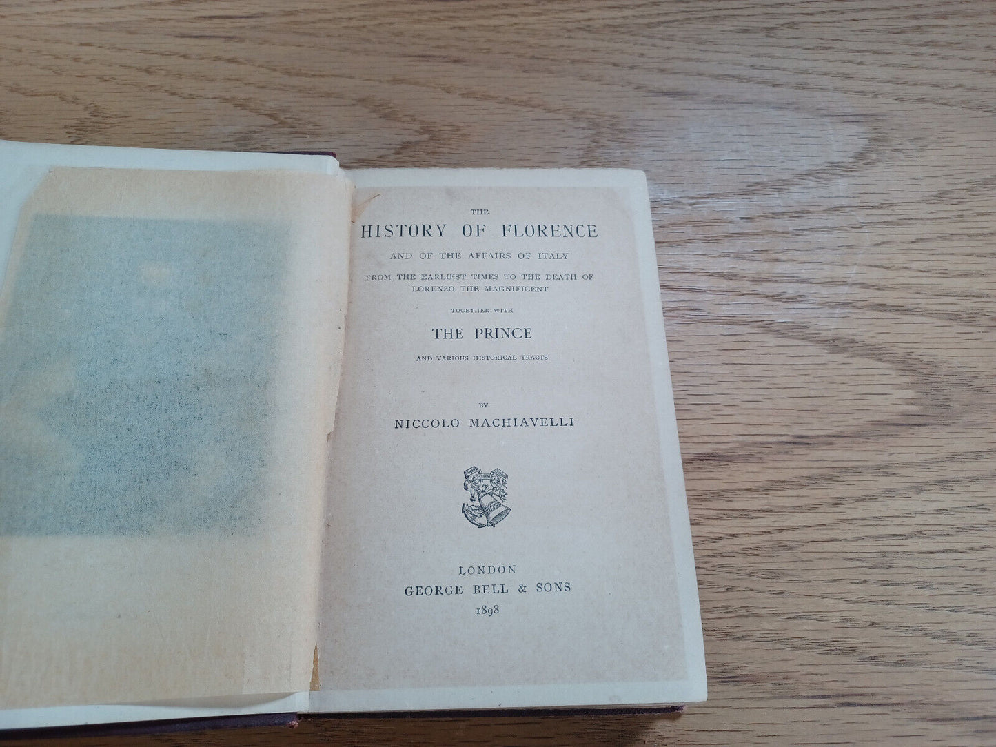 The History Of Florence And Of The Affairs Of Italy Niccolo Machiavelli 1898