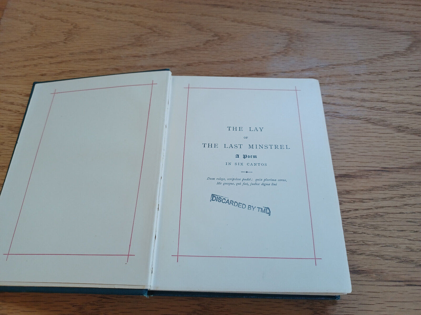 The Lay Of The Last Minstrel Sir Walter Scott 1888