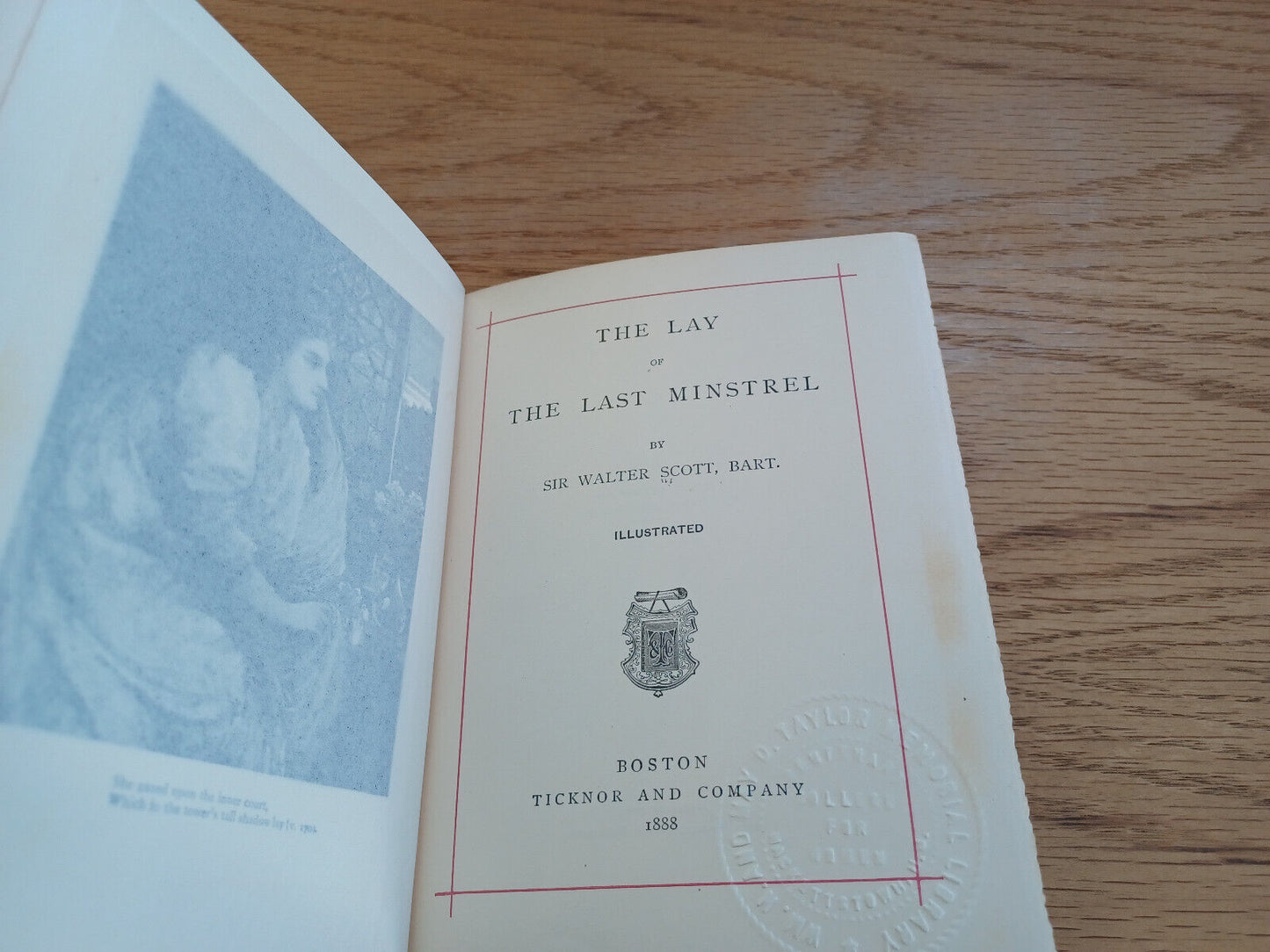 The Lay Of The Last Minstrel Sir Walter Scott 1888