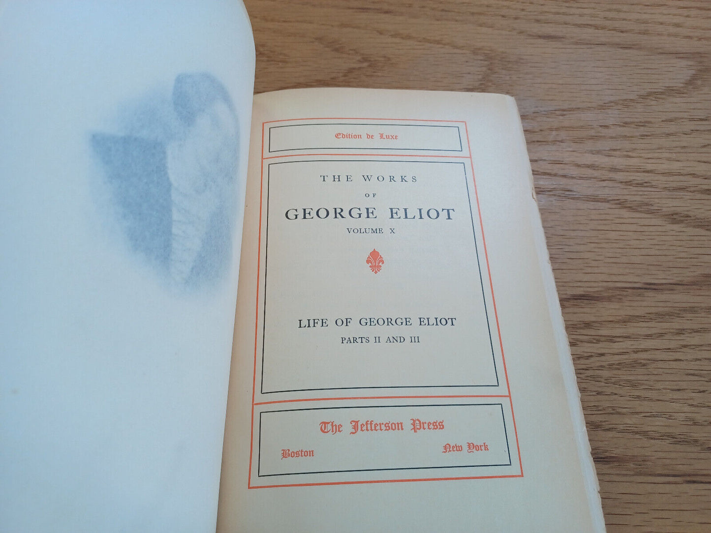 The Works Of George Eliot Vol X Edition De Luxe Life Of George Eliot