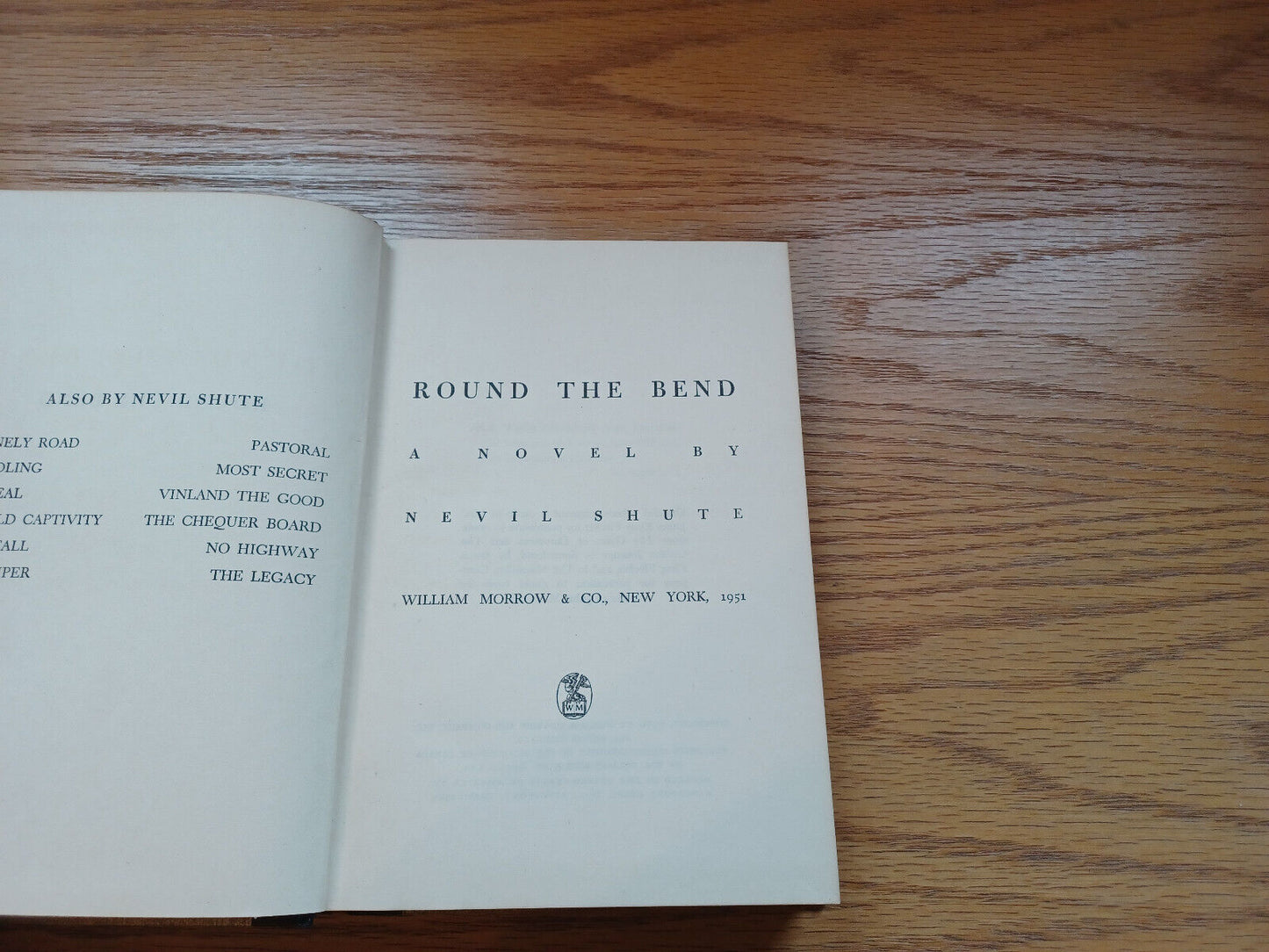 Round The Bend 1951 Nevil Shute