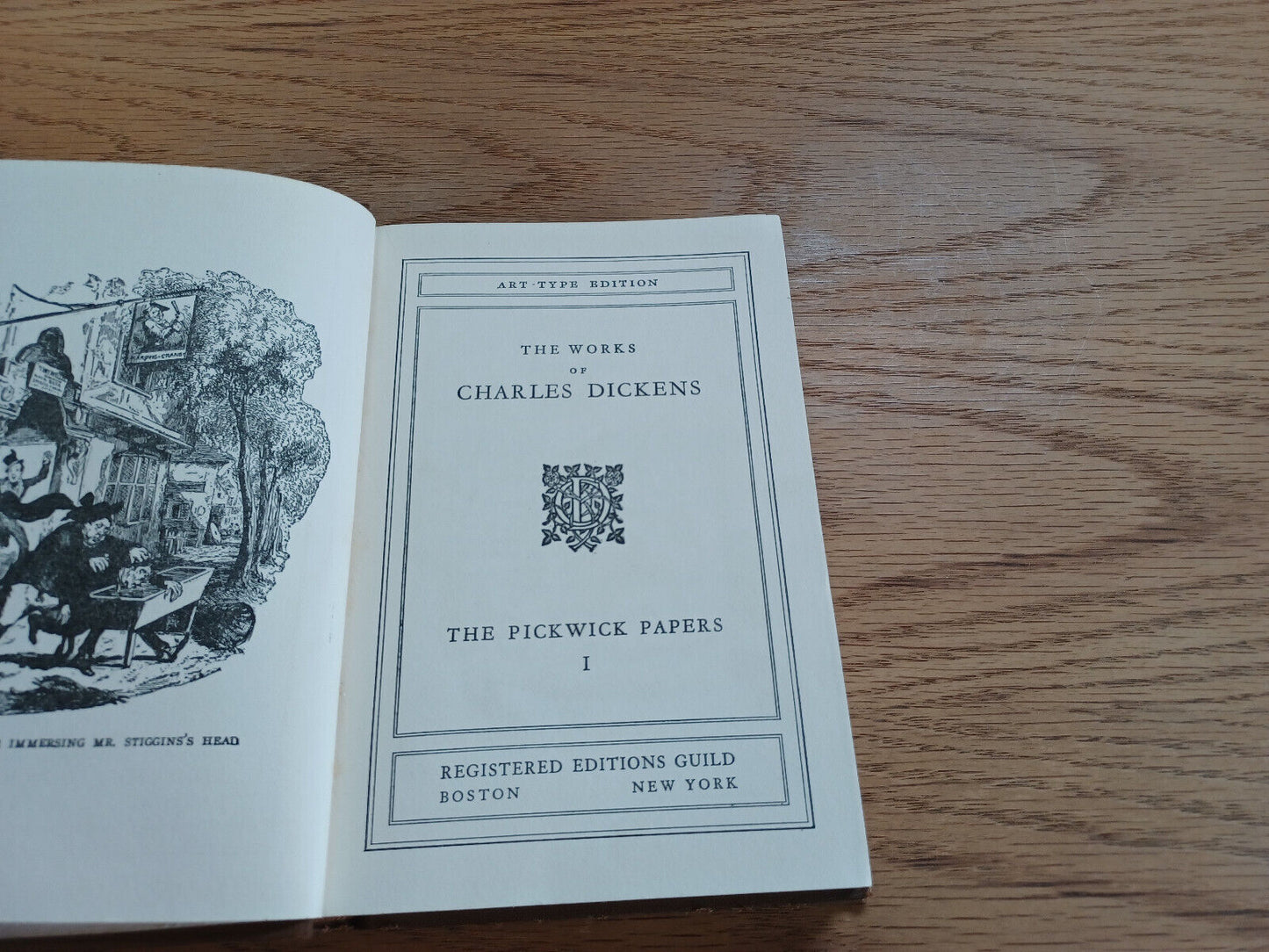 The Works Of Charles Dickens Art Type Edition Pickwick Papers I