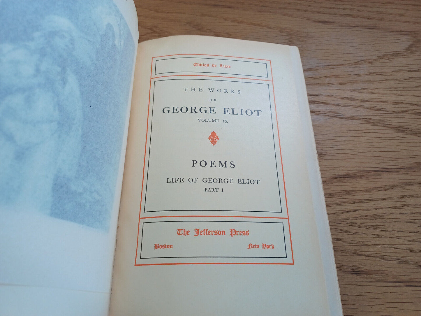 The Works Of George Eliot Vol Ix Edition De Luxe Poems Life Of George Eliot