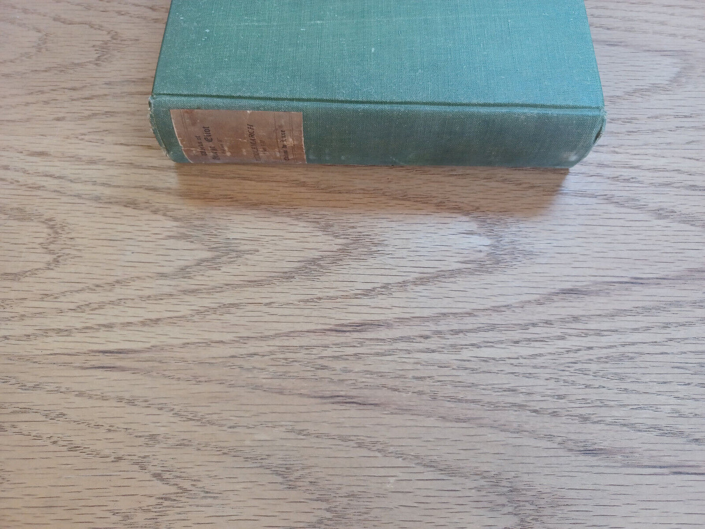 The Works Of George Eliot Vol V Edition De Luxe Middlemarch Part I And Ii