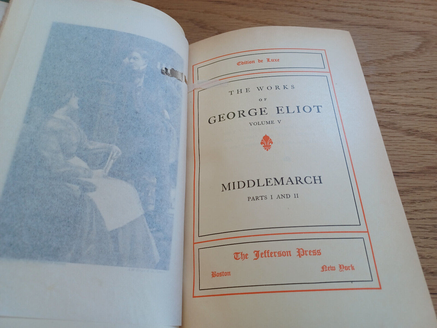 The Works Of George Eliot Vol V Edition De Luxe Middlemarch Part I And Ii