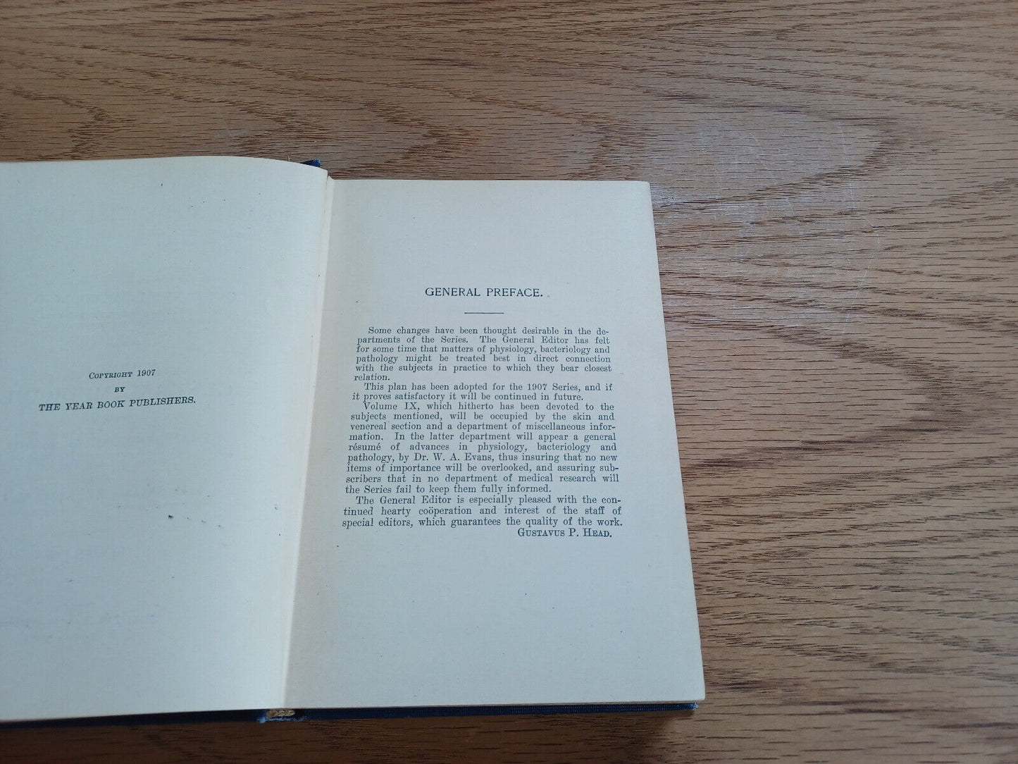 The Practical Medicine Series Gustavus P Head Volume I General Medicine 1907