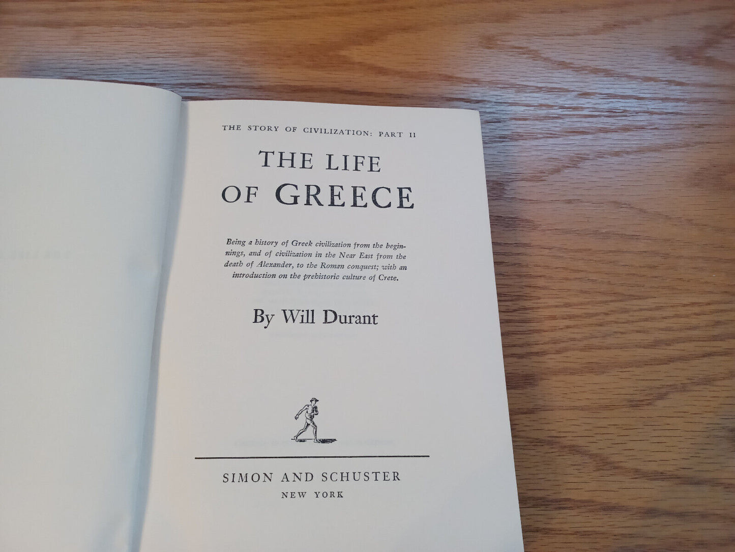 The Story Of Civilization Part Two The Life Of Greece By Will Durant 1939