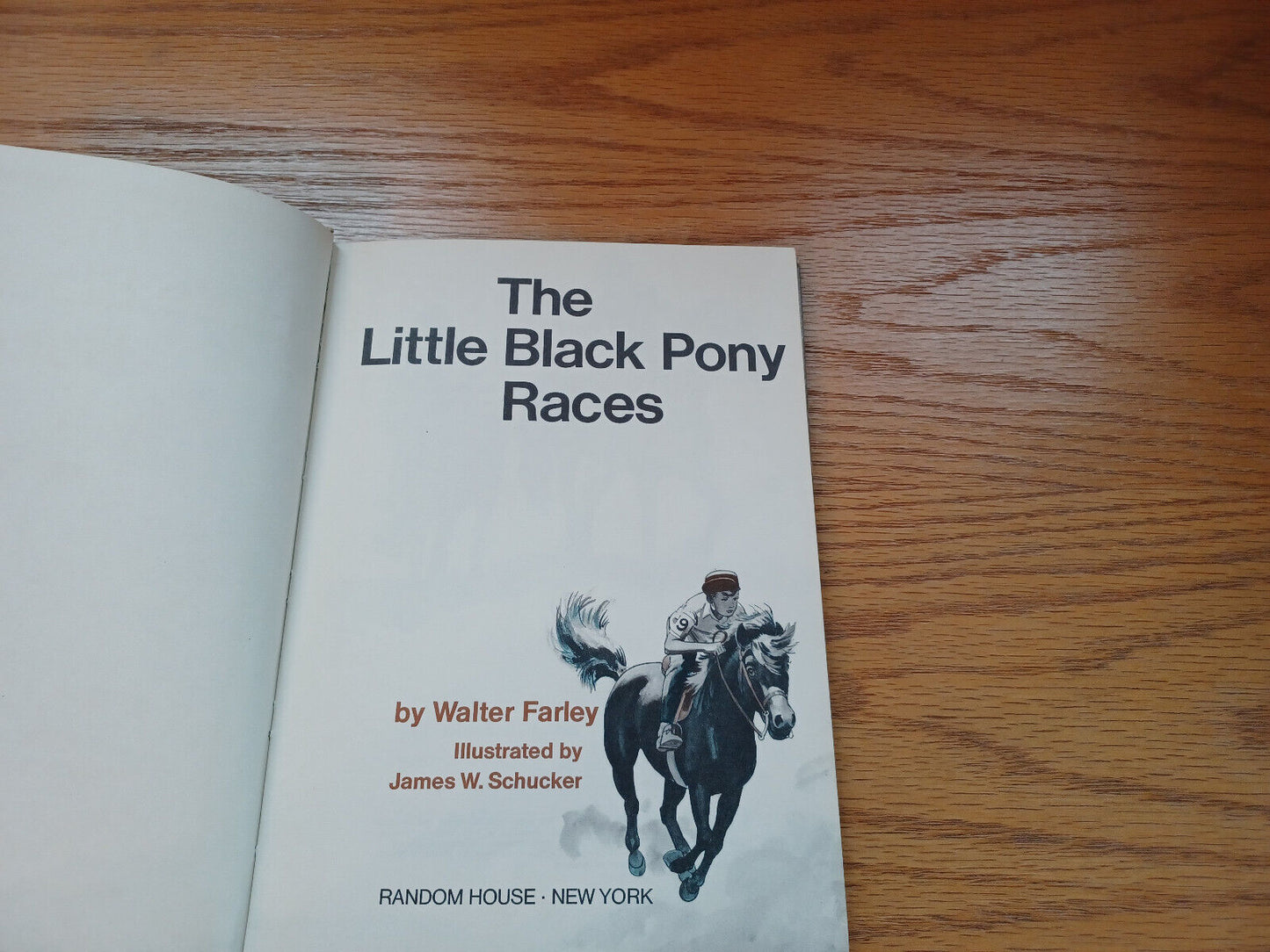 The Little Black Pony Races By Walter Farley 1968