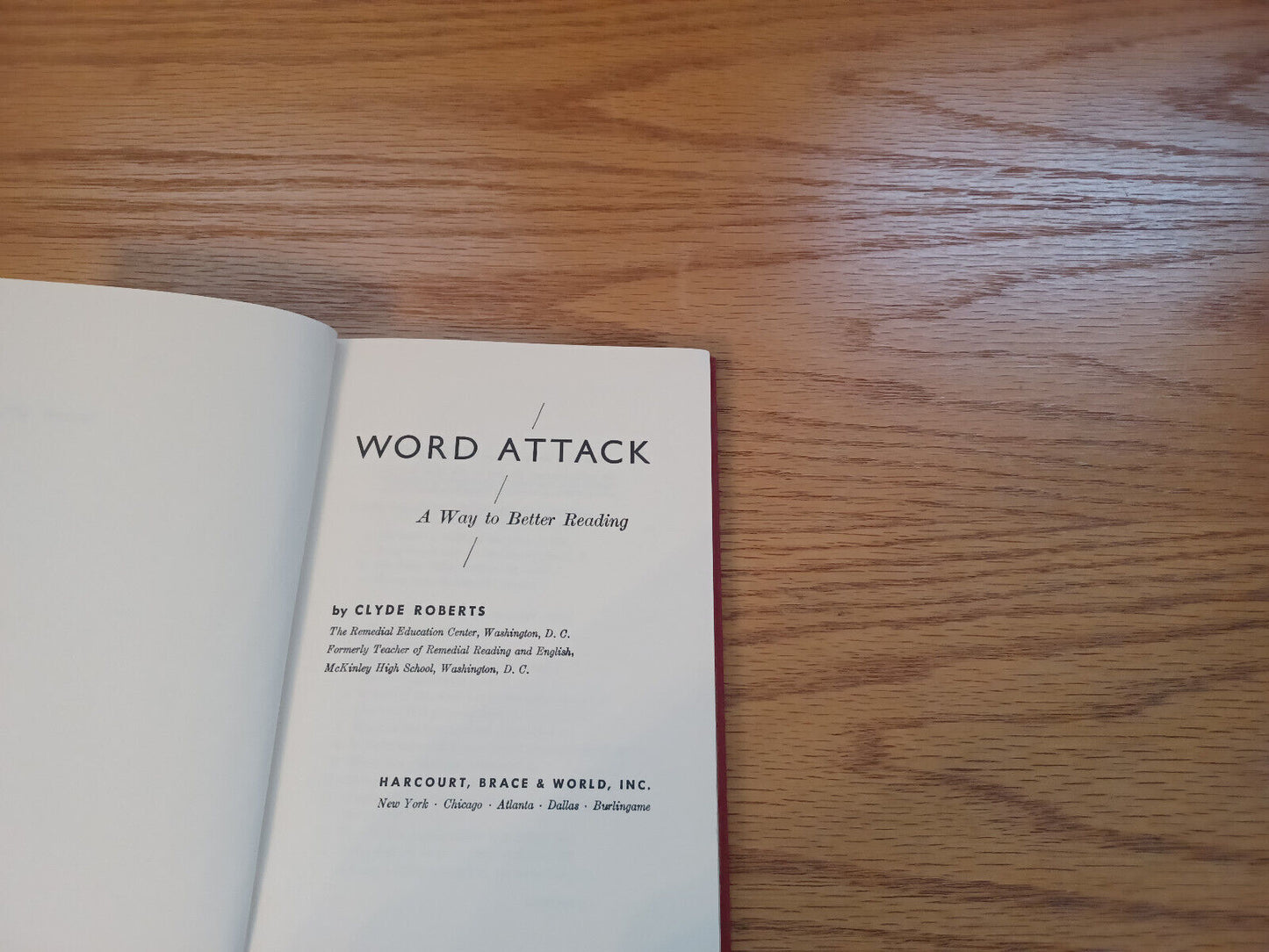 Word Attack A Way To Better Reading Clyde Roberts 1956