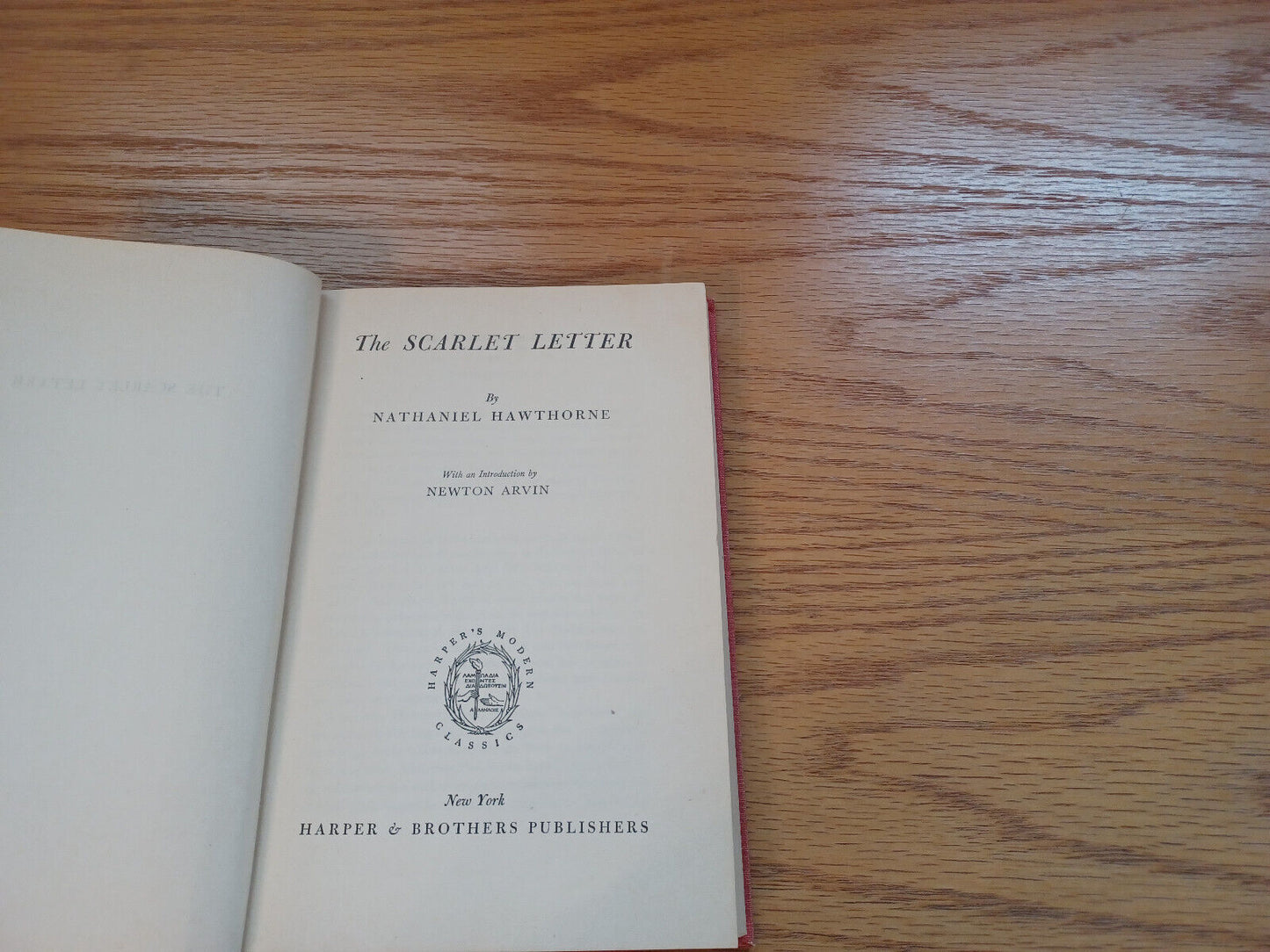 The Scarlet Letter Nathaniel Hawthorne 1950