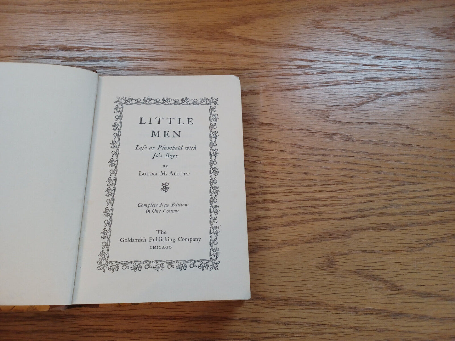 Little Men Louisa M Alcott Complete New Edition In One Volume