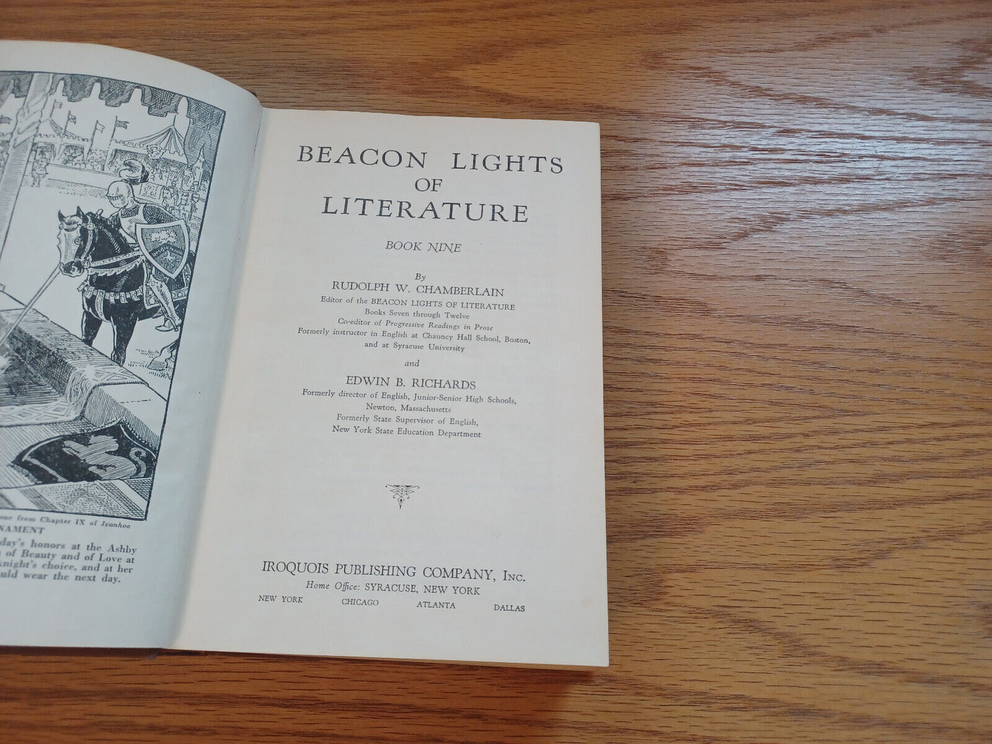 Beacon Lights Of Literature Book 9 Rudolph W Chamberlain 1940