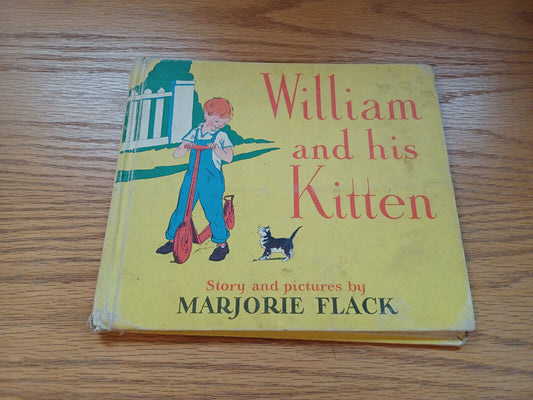 William And His Kitten By Marjorie Flack 1938