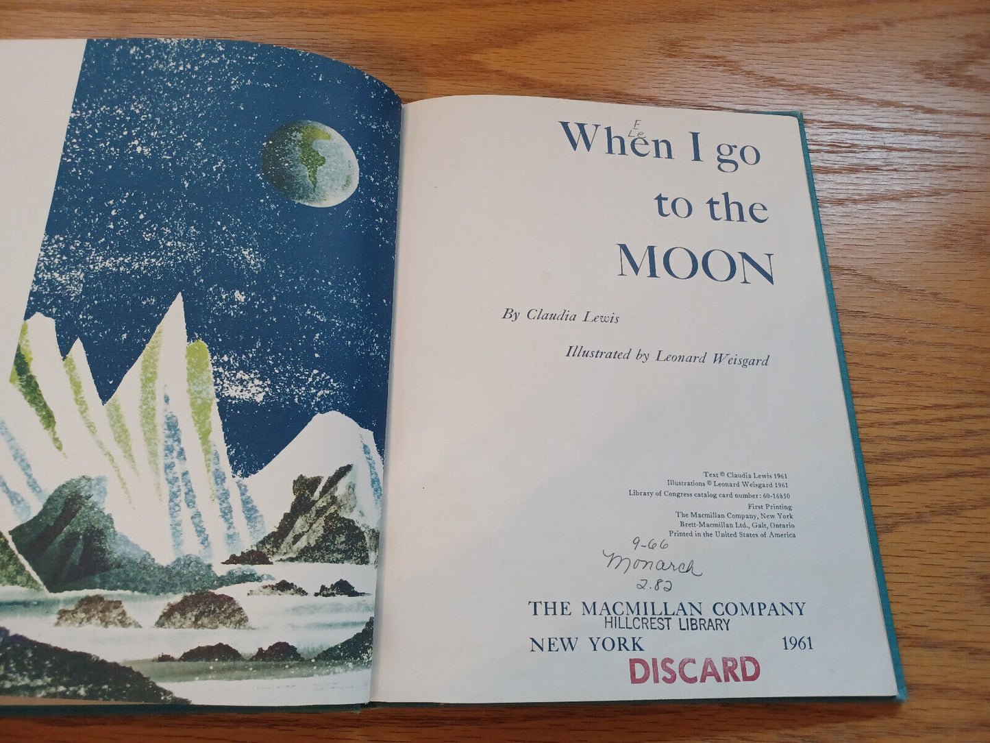 When I Go To The Moon By Claudia Lewis 1961