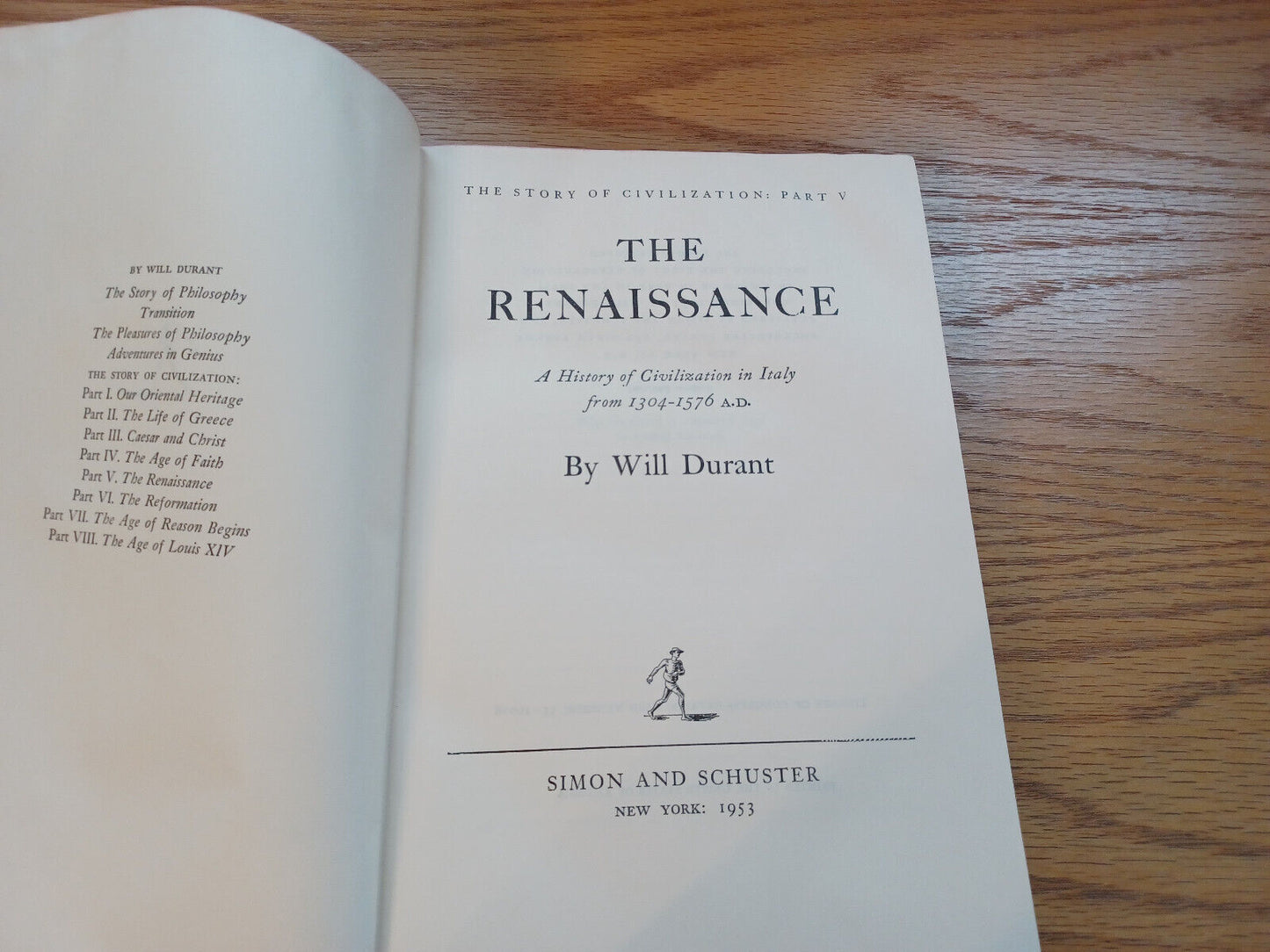 The Story Of Civilization Part Five The Renaissance By Will Durant 1953