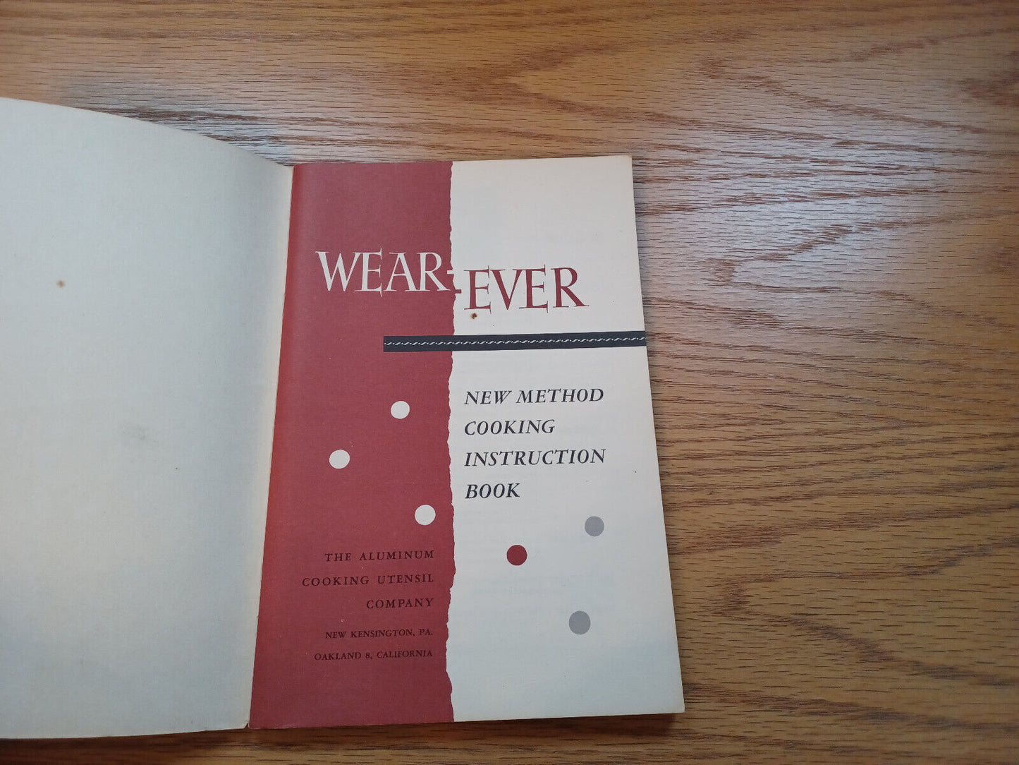 Wear Ever New Method Cooking Instruction Book By Acuc 1946