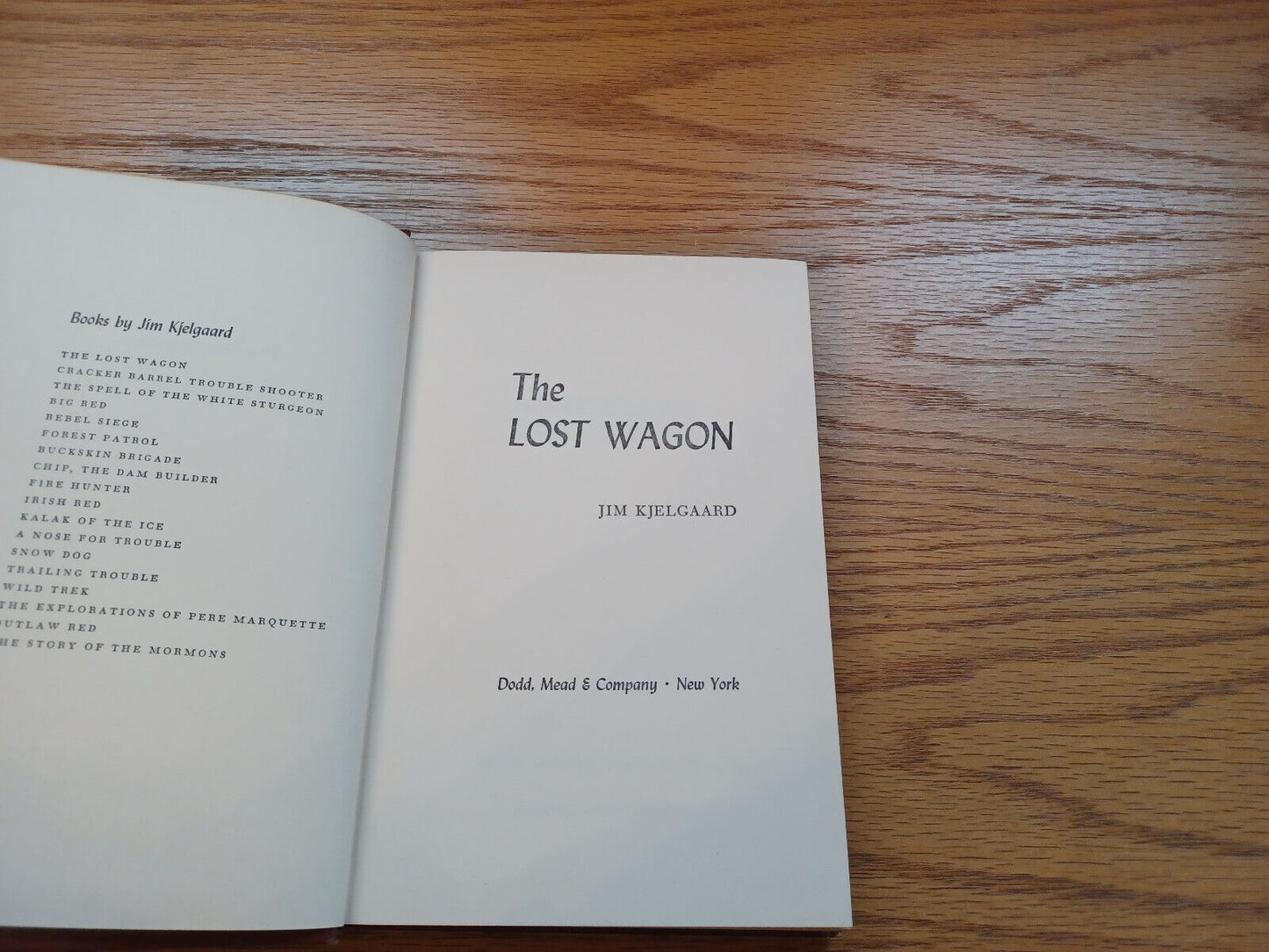 The Lost Wagon By Jim Kjelgaard 1955