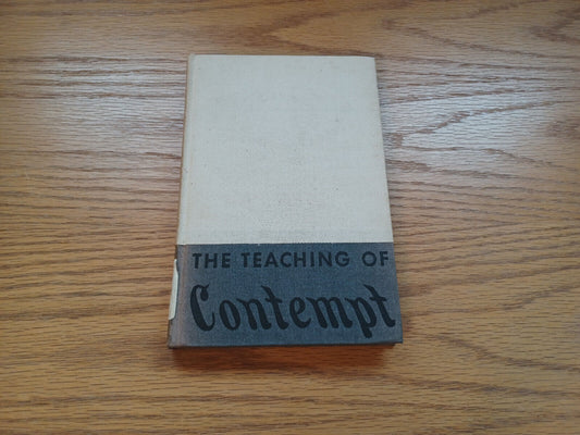 The Teaching Of Contempt Jules Isaac 1964 1St Edition