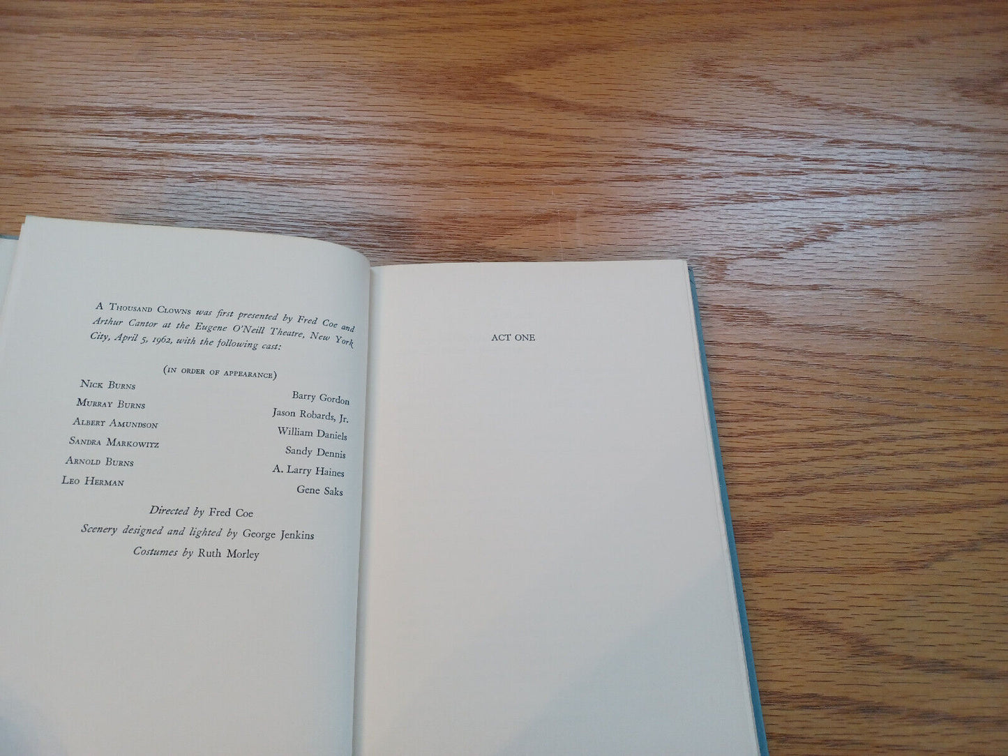 A Thousand Clowns By Herb Gardner 1962