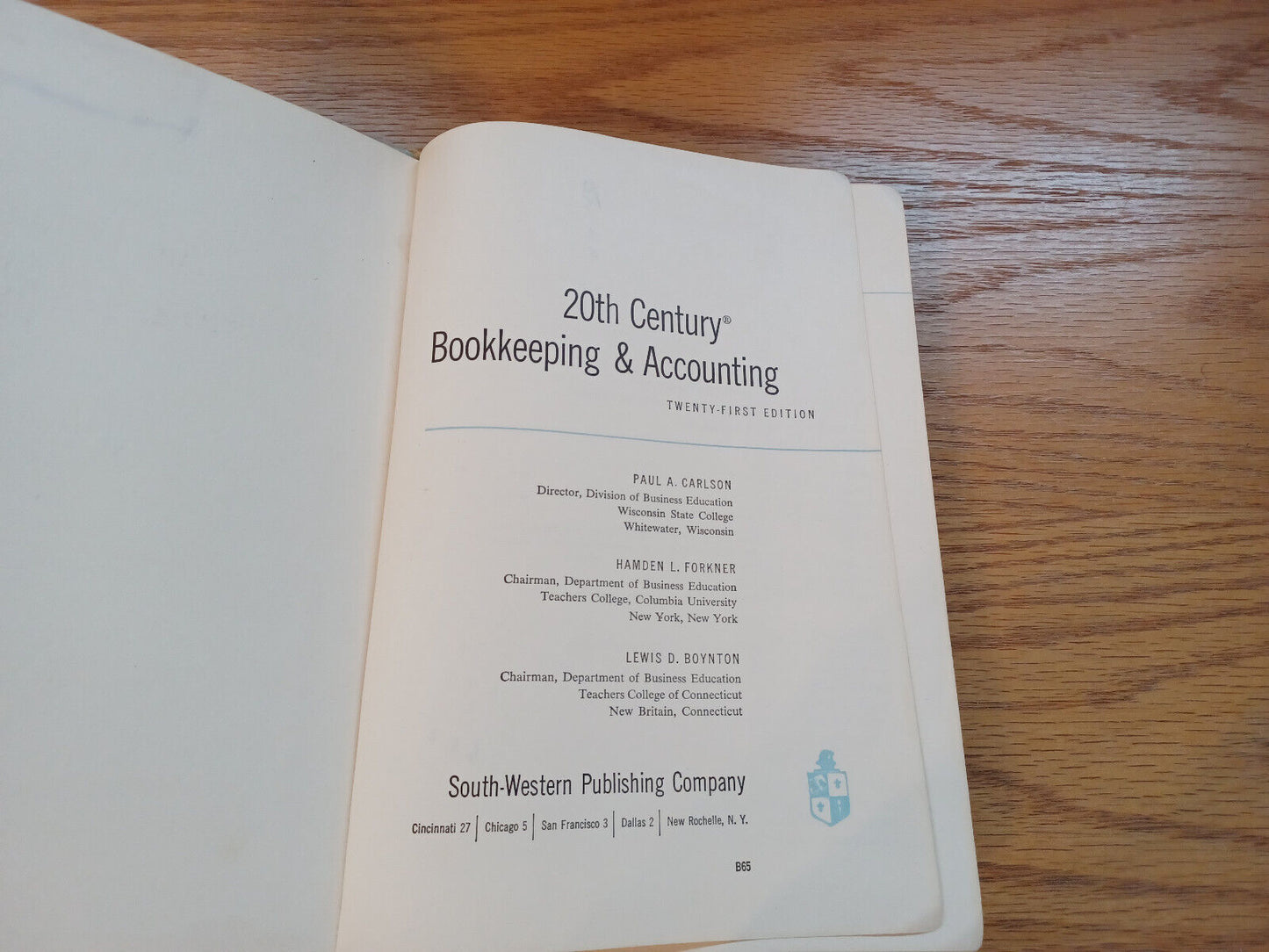 20Th Century Bookkeeping And Accounting 1957 21St Edition