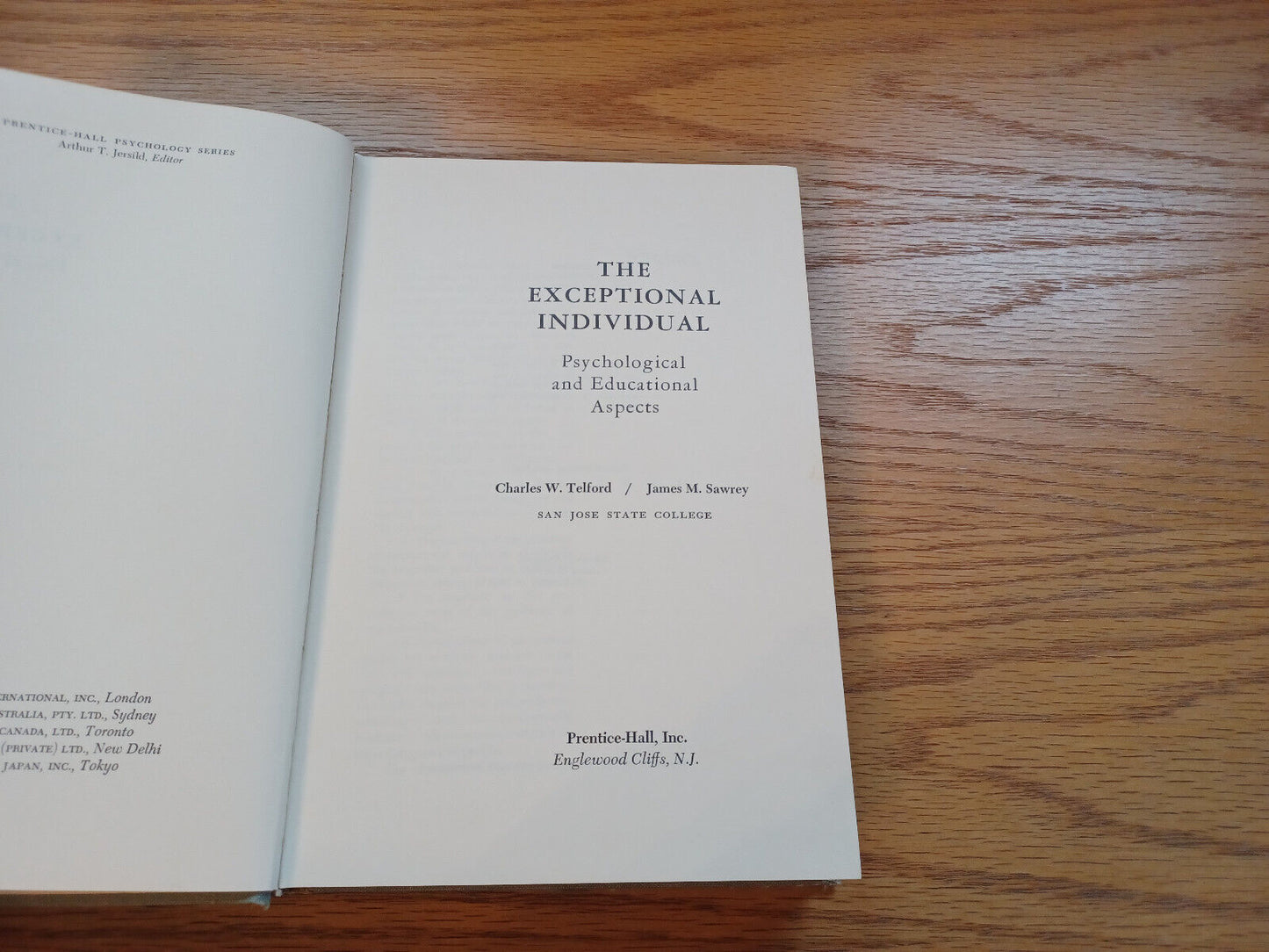 The Exceptional Individual By Charles Telford 1967