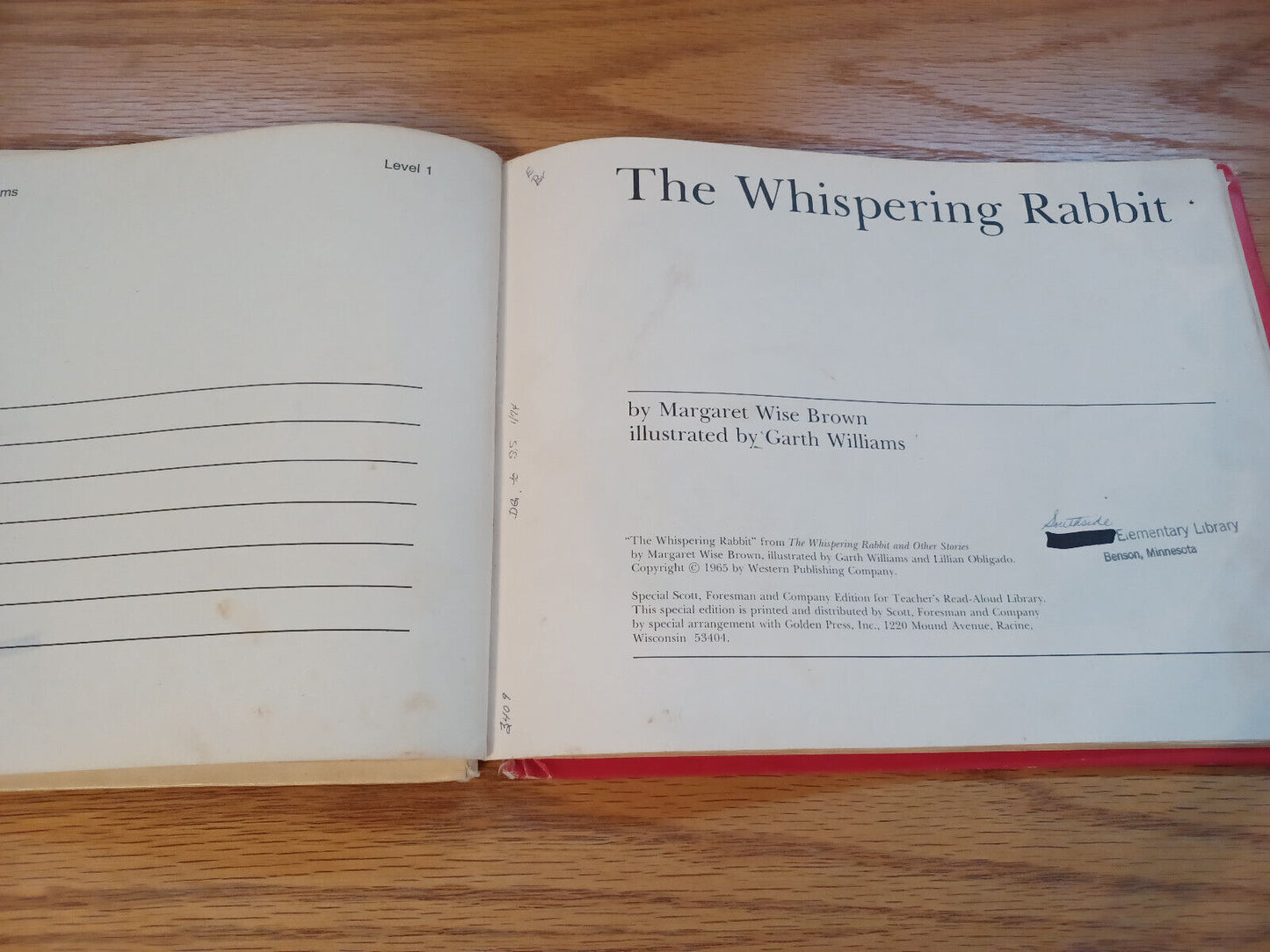 The Whispering Rabbit By Margaret Wise Brown 1965