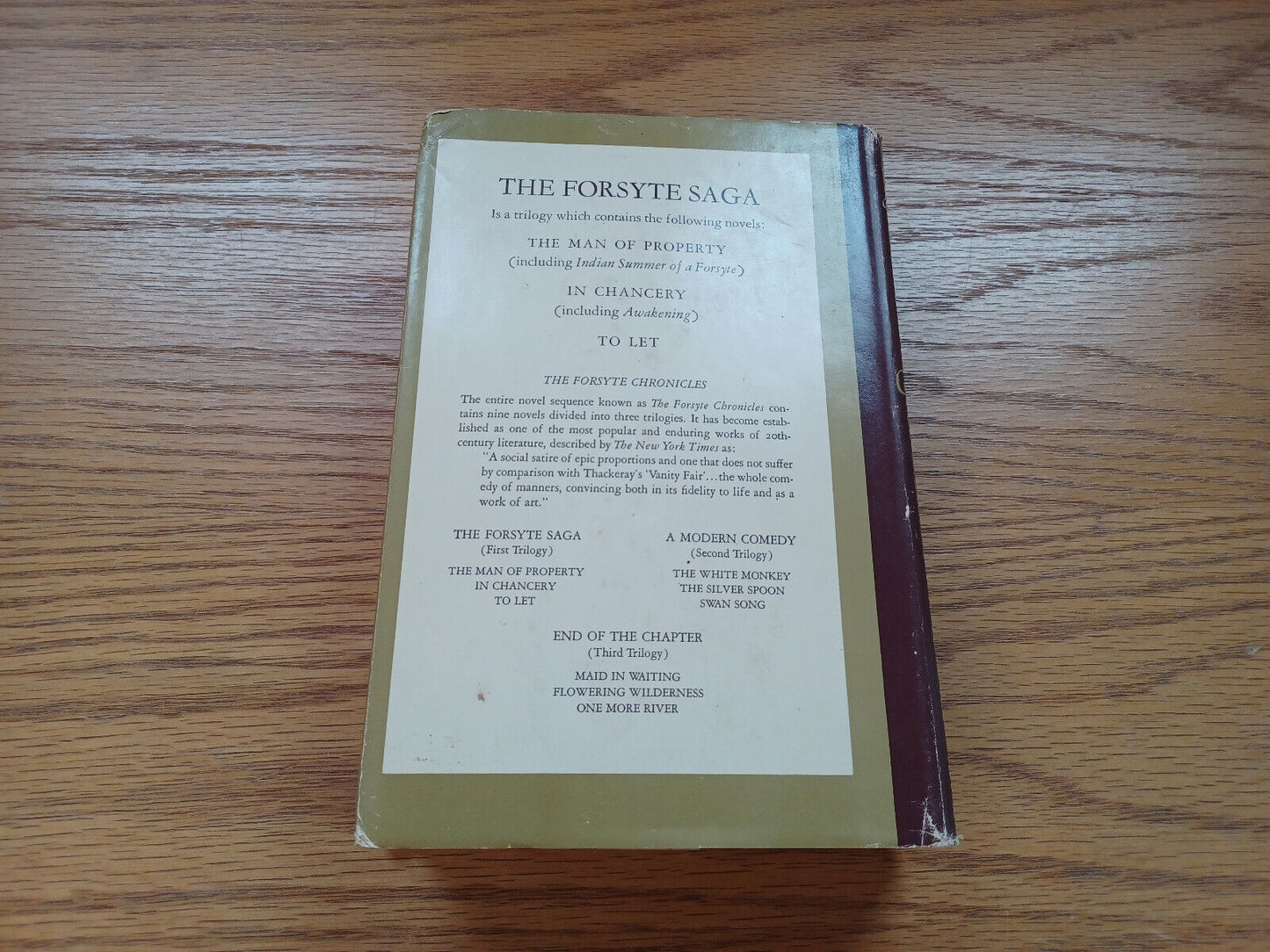 The Forsyte Saga By John Galsworthy 1961 Dust Jacket