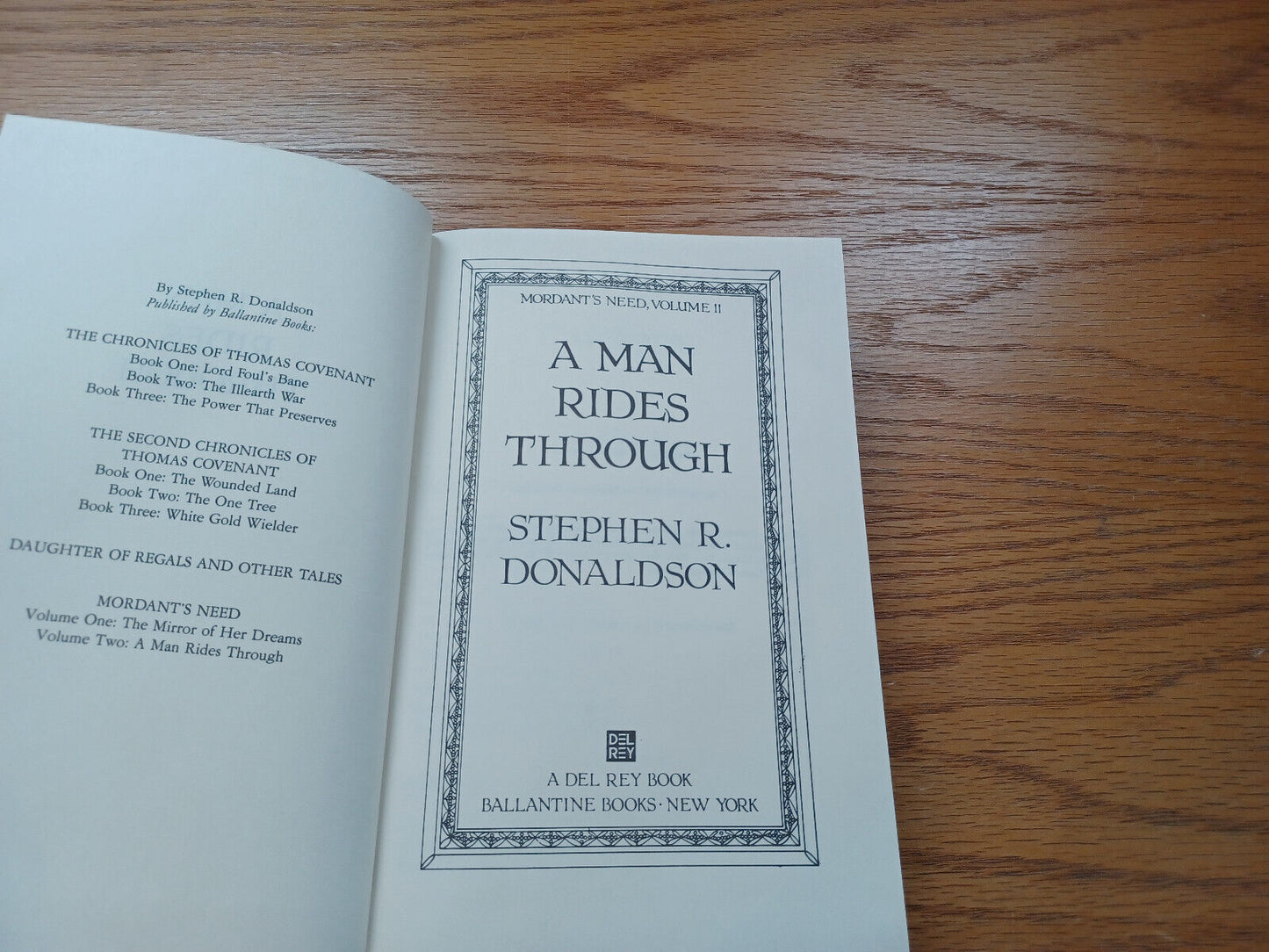 A Man Rides Through By Steven Donaldson 1987